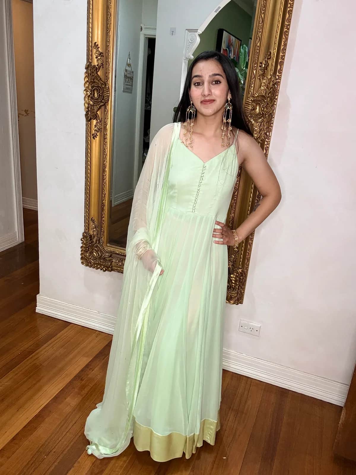 Mint Green Anarkali — image 1